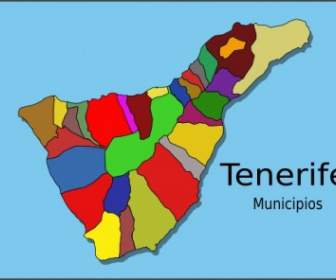Municipios Teneriffa ClipArt
