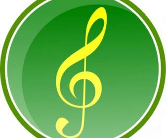 Musik Symbol Grün
