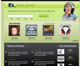 Music Portal Template