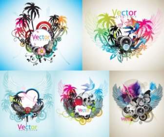 Music Theme Vector The Trend