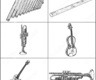 музыкальные инструменты кисти