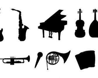Silhuetas De Instrumentos Musicais