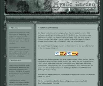 Mystischer Garten Vorlage