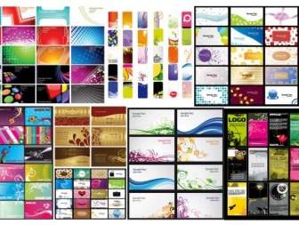 N A Variety Of Card Business Card Background Vector