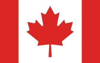 カナダの国旗をクリップアートします。