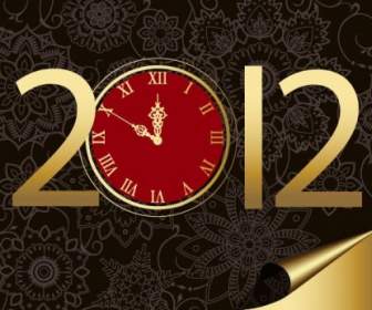 السنة الجديدة مع عقارب الساعة