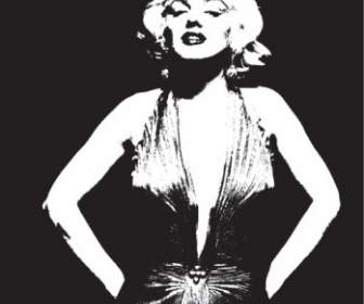 Nixvex Kostenlose Marilyn Monroe-Vektor