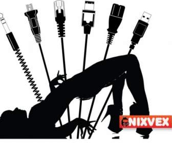 Nixvex Plugged In Free Vector