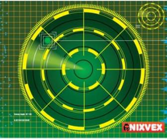 Nixvex Quot Radar Screen Quot Kostenlose Vector