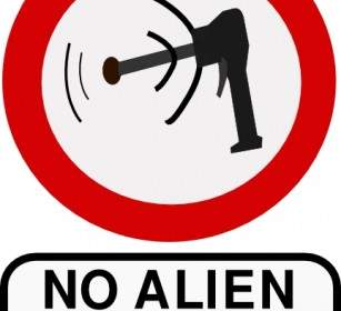 No Alien Weapons Clip Art