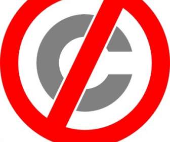 Keine Copyright-Symbol ClipArt
