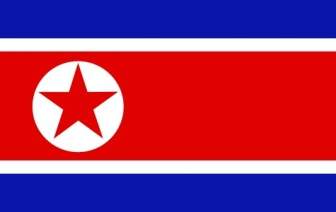 Flaga Korei Północnej Clipart