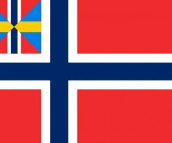ノルウェーの連合の旗をクリップアートします。