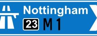 Nottingham Road Signs Clip Art