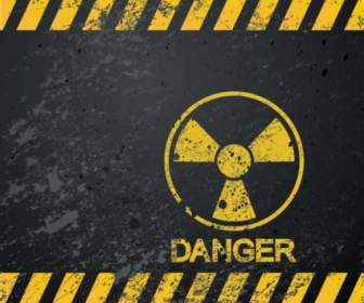 Segnali Di Pericolo Nucleare Vettoriale