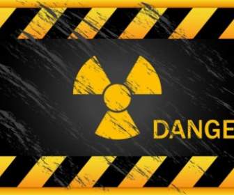 Segnali Di Pericolo Nucleare Vettoriale