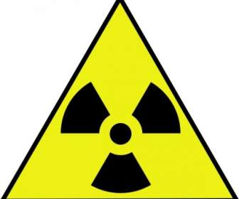 Nuklearen Zone Warnschild ClipArt