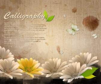 Of Flowers Creative Templatepsd The Layered