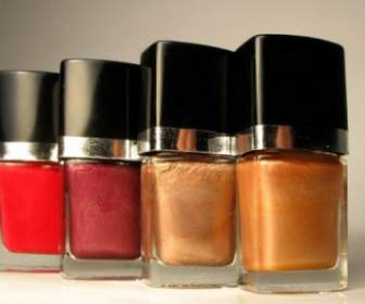 Of Red Nail Polish Bottle Of Highdefinition Picture