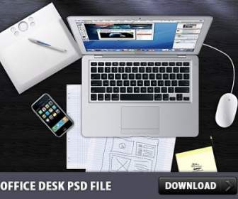 オフィス デスク無料の Psd ファイル