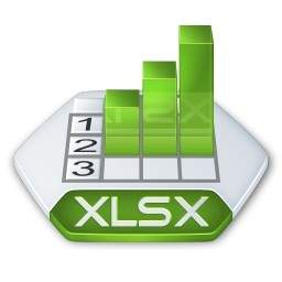 สำนักงาน Excel ของ Xlsx