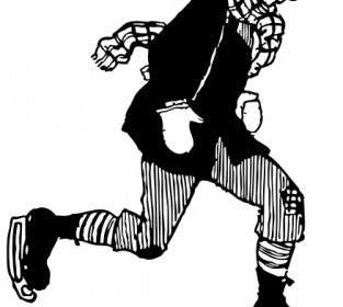 Old Fashioned Clipart Patineur