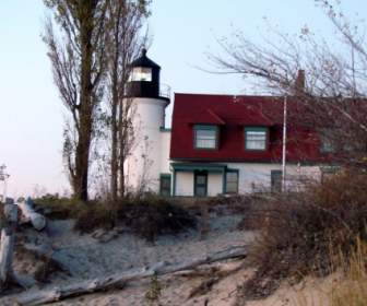 古い灯台ミシガン
