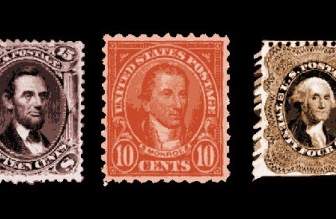 舊郵票免費向量