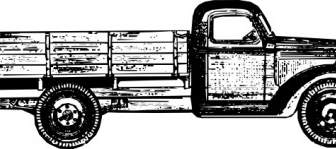 Old Style Truck Clip Art