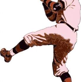 Old Time Pitcher Clip Art