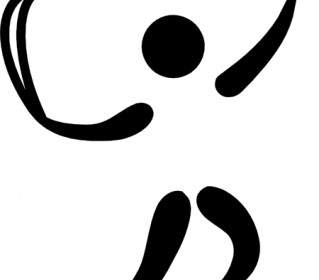 الرياضات الأولمبية الباسك Pelota الرسم التخطيطي قصاصة فنية