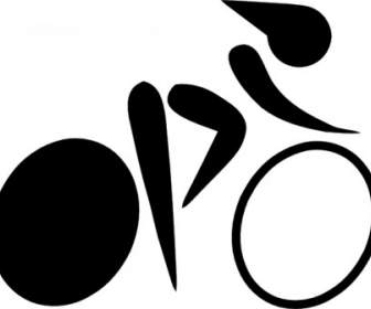 Olympischer Sport Radfahren Verfolgen Piktogramme ClipArts