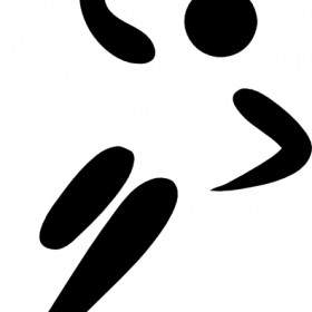 Olympischer Sport-Handball-Piktogramm-ClipArt-Grafik