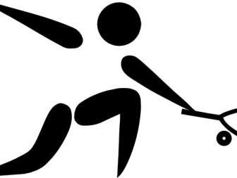 Olimpik Spor Squash Piktogram Küçük Resim