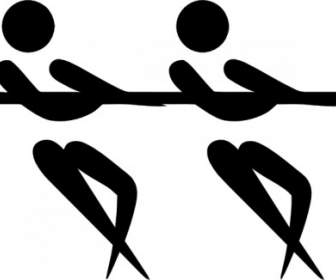 Olympischer Sport Tauziehen Piktogramme ClipArts