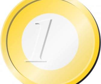 One Euro Coin Clip Art
