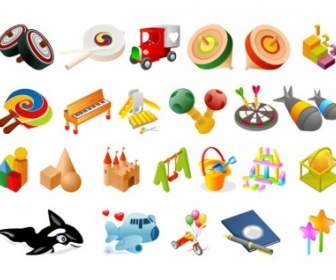 One Of Children Toys Vector