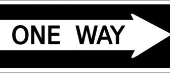 One Way Sign Clip Art