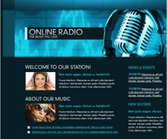 Online-Radio-Vorlage