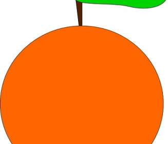 オレンジ色のクリップアート