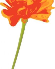 Orangefarbene Blume-ClipArt