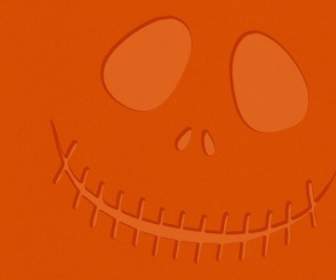 Orange Halloween Face