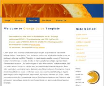 Orangensaft-Vorlage