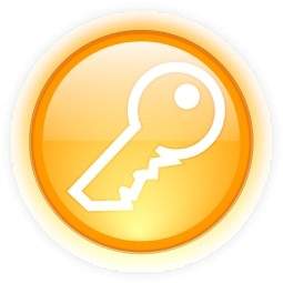 Orange Key Button