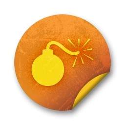 Badges De Vignette Orange