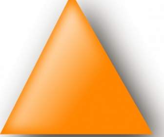 オレンジ色の三角形のクリップアート