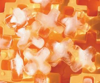 оранжевый Xshaped льда спектрометрическую фотография