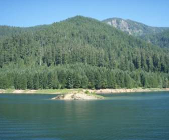 Lago De Embalse De Puma De Oregon