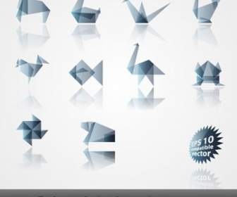Origami Effect Pattern Vector