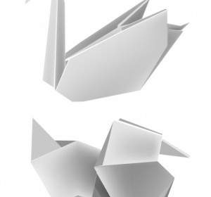 Vettore Di Origami